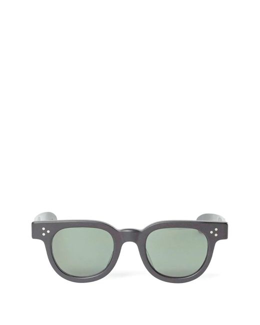 JULIUS TART Gray Fdr Geometric-Frame Sunglasses