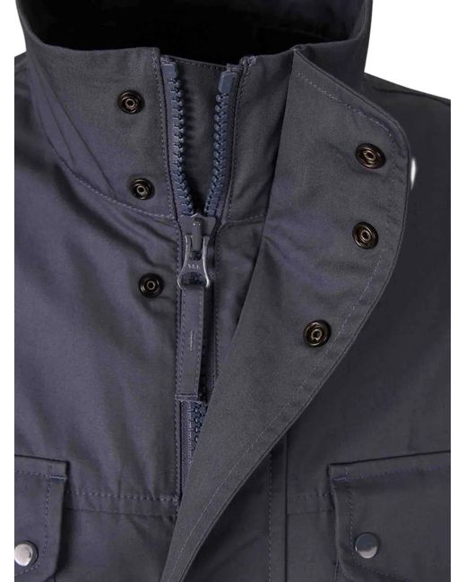 Chaqueta Con Bolsillos Con Solapa Stone Island de hombre de color Blue