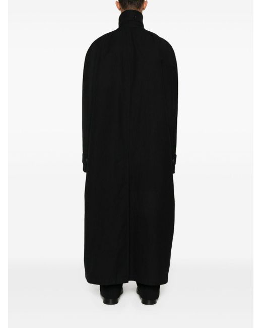 Manteau droit à simple boutonnage Balenciaga pour homme en coloris Black