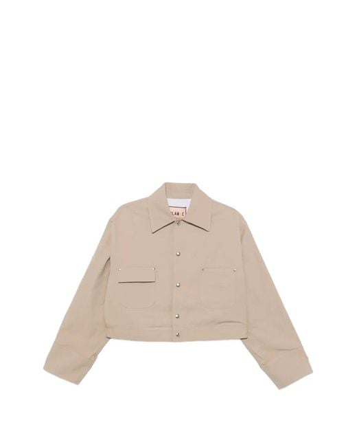 Plan C Natural Button-Fastening Jacket