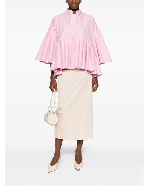 Parlor Pink Flounce-Hem Jacket