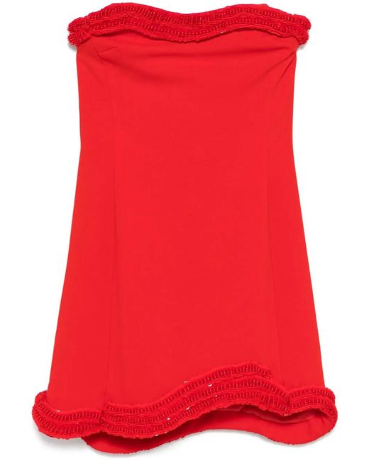 Jonathan Simkhai Red Saskia Mini Dress