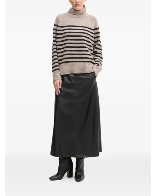 Colmar Black Drawstring Midi Skirt