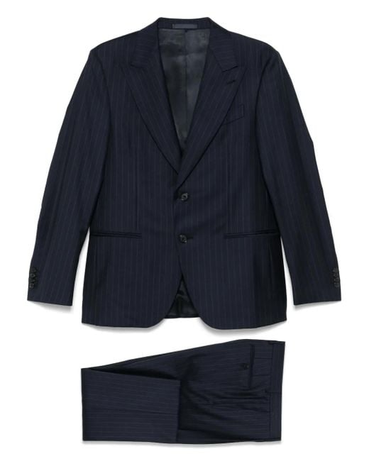 Caruso Einreihiger Anzug in Blue für Herren