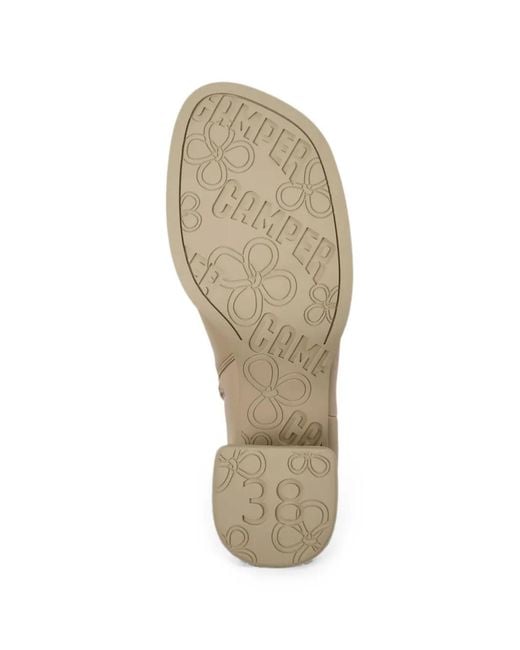 Camper Natural Kora Ankle Boots