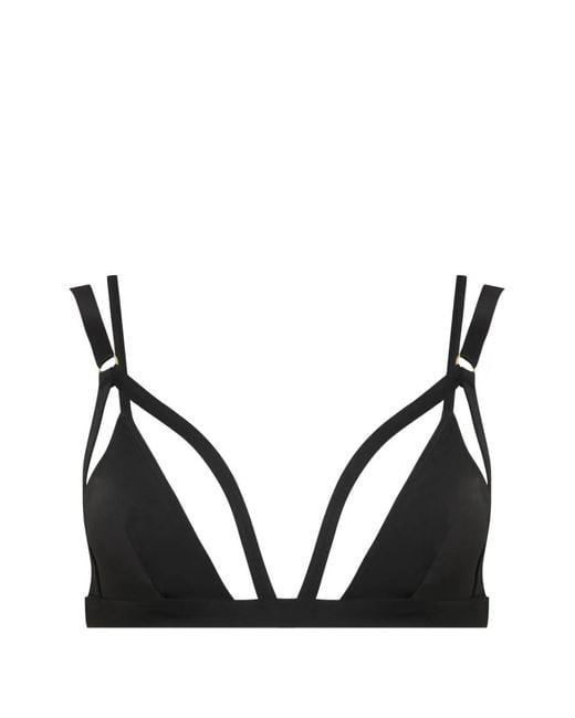 Maison Close Black Fatale Triangle Bikini Top