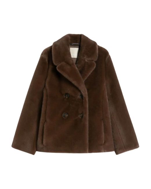 Chaqueta con doble botonadura Max Mara de color Brown