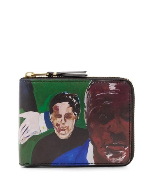 Comme des Garçons Green Henry Taylor Zip-Around Wallet