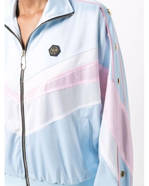 Survêtement Rayé À Logo Brodé Philipp Plein en coloris Blue