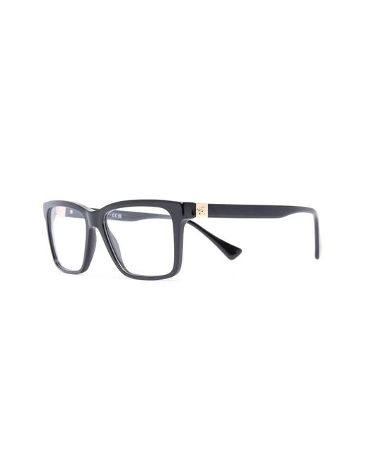 Versace Brown Square Frame Glasses for men