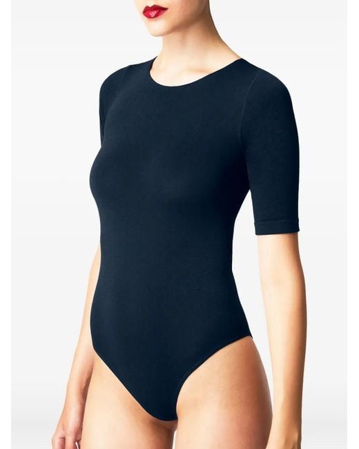 Wolford Blue Bahamas Bodysuit