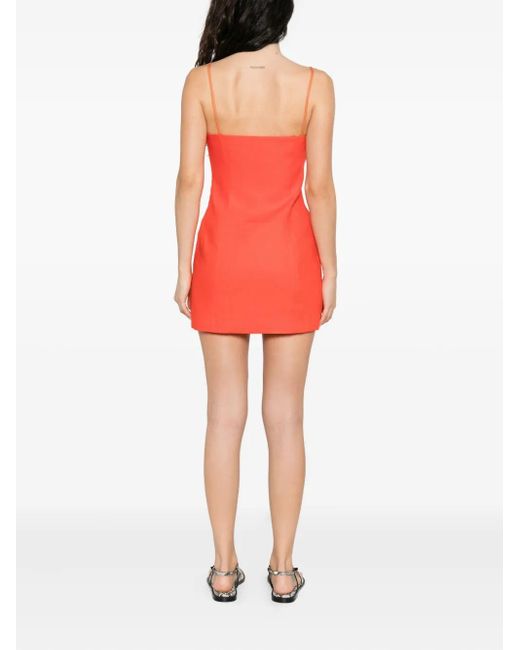 Abito Midi Con Scollo Quadrato di Sir in Red