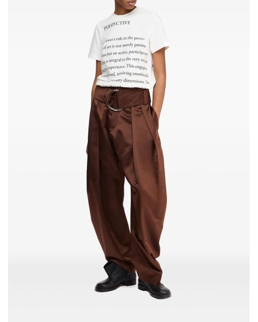 J.W. Anderson White Text-Print T-Shirt