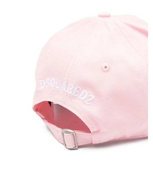 DSquared² Pink New York-Patch Baseball Cap for men
