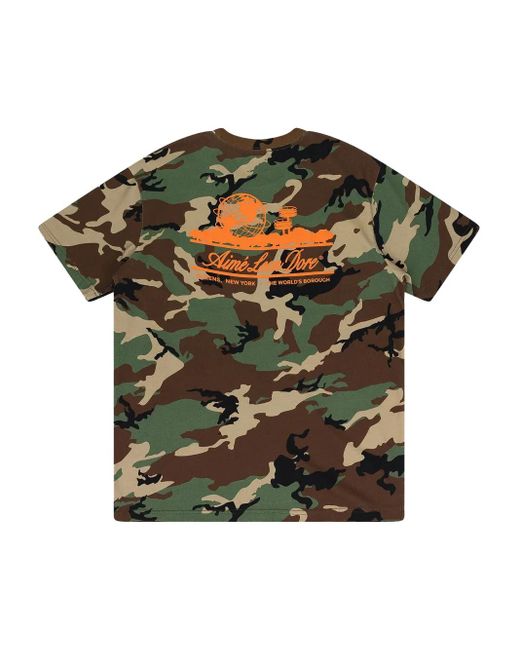 Aimé Leon Dore Green Unisphere T-Shirt for men