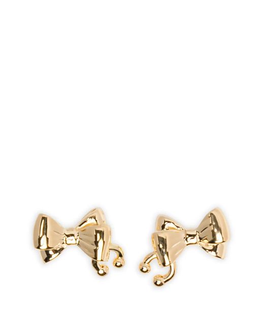 Stolen Girlfriends Club Metallic Bow Pierced Earrings