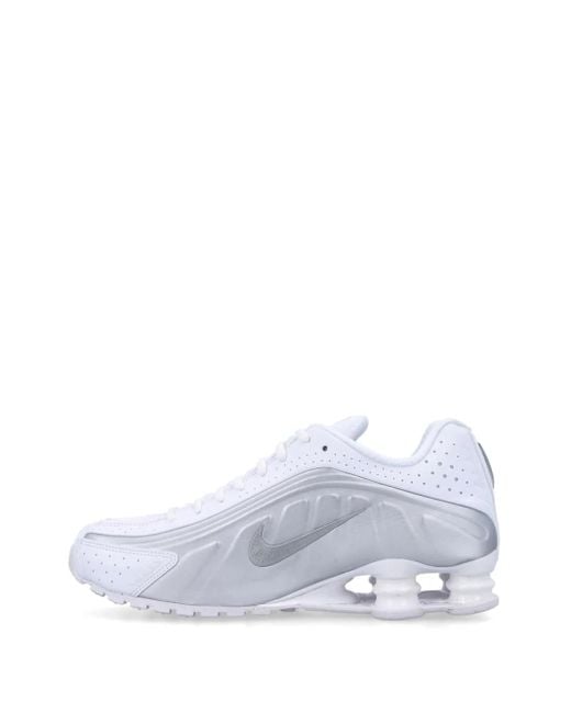 Nike White Shox R4 Sneakers