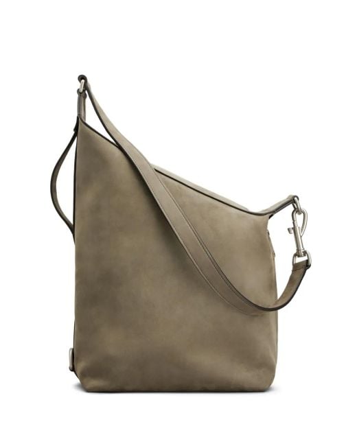 Tod's Gray Schultertasche Aus Wildleder