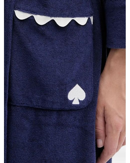 Kate Spade スカラップトリム ローブ Blue