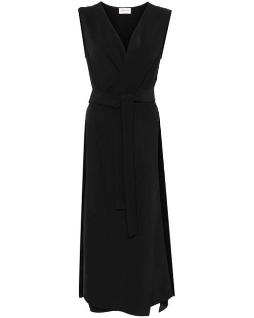 P.A.R.O.S.H. Blouse Met Gestrikte Taille in het Black