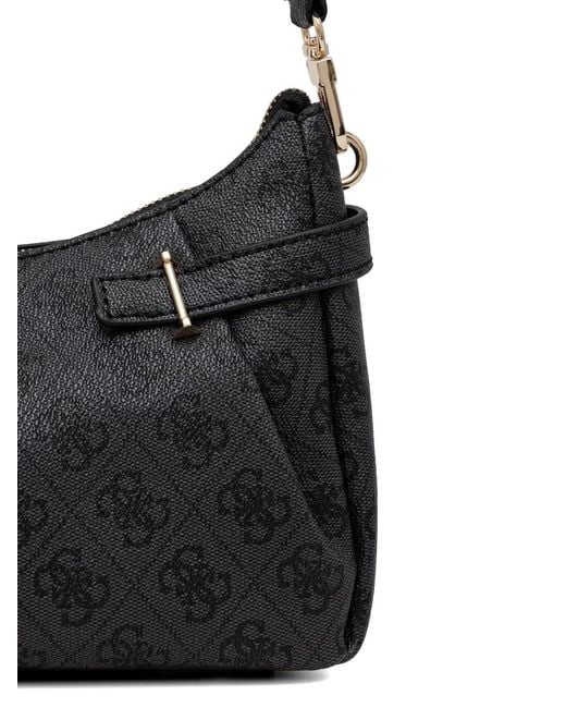 Guess Black Yesba Padlock Shoulder Bag