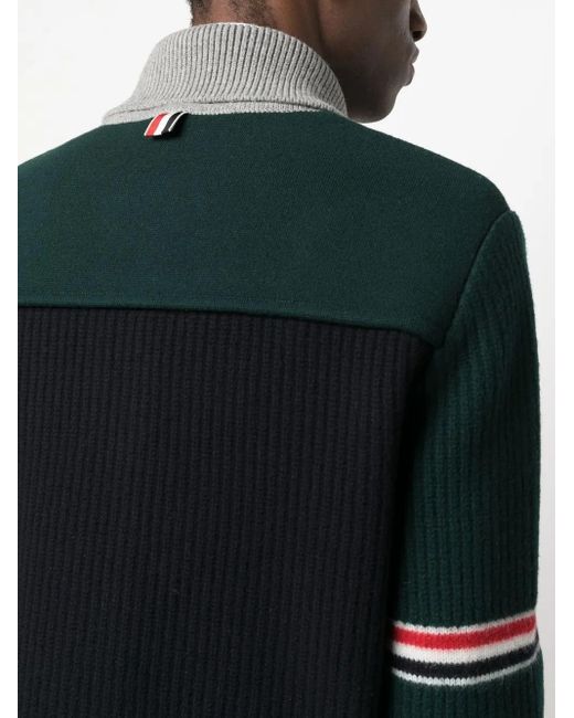 Thom Browne Vest Met Patchwork in het Black voor heren