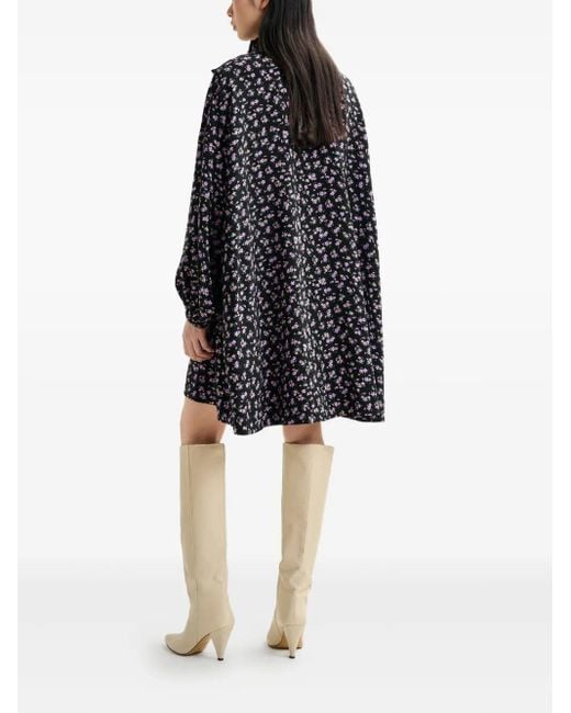 Vestido midi con estampado floral Essentiel Antwerp de color Blue