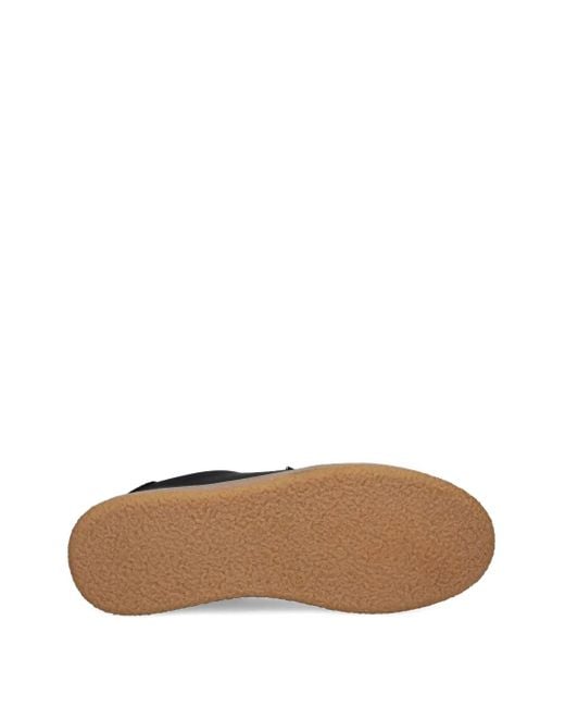 Guess Black Logo-Plaque Suede Sneakers for men