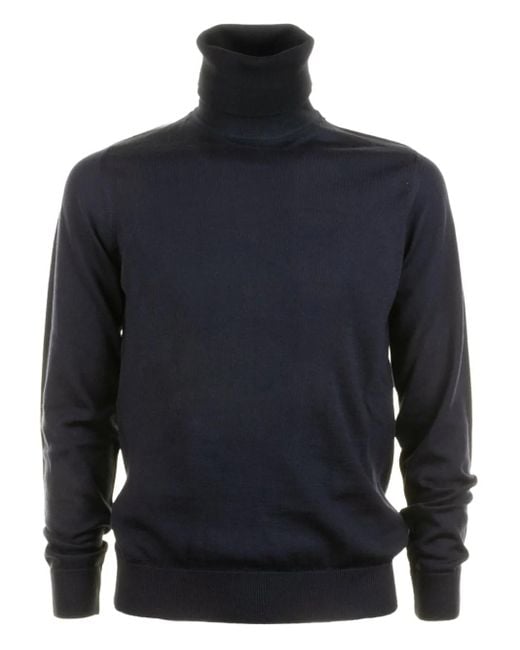 Alpha Studio Turtleneck sweater in Blue für Herren