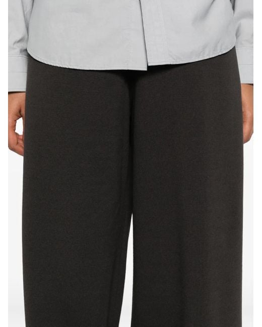 Pantaloni Ampi A Vita Alta di Lemaire in Black