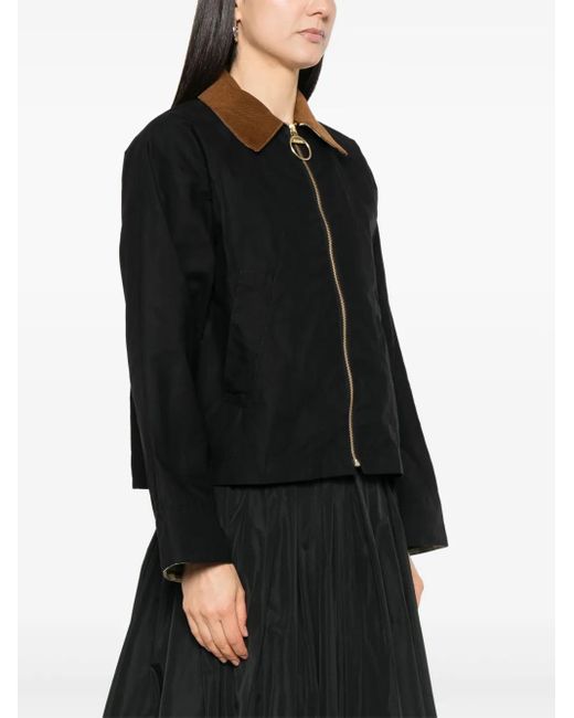 Barbour Black Catlin Cotton Rain Jacket