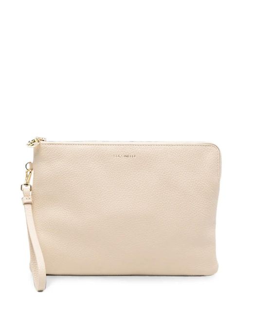 Coccinelle Natural C-Me Softy Logo-Detail Clutch Bag