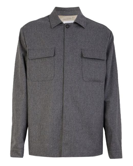 Eleventy T-Shirt Met Opgestikte Zak in het Gray voor heren
