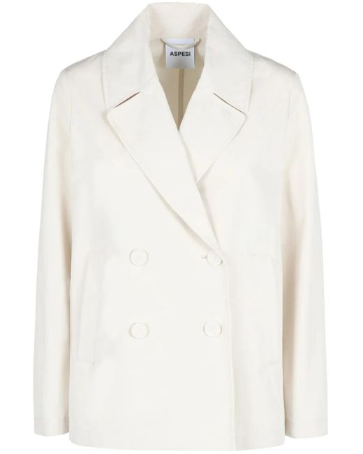Blazer Doppiopetto di Aspesi in White