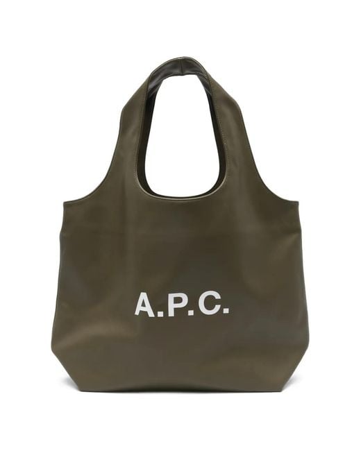 A.P.C. Black Logo Shoulder Bag