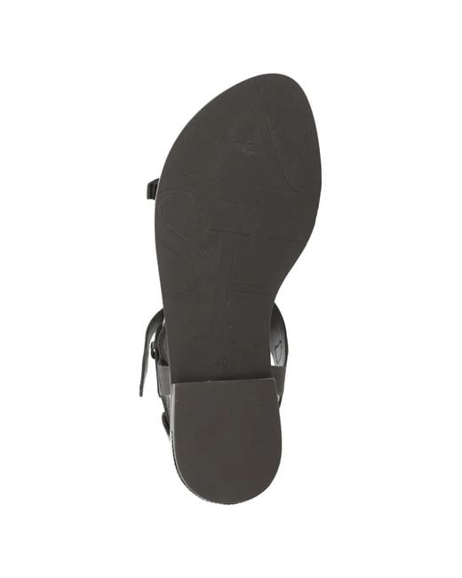 Ash Brown Piper Stud-Embellished Buckle-Strap Sandals