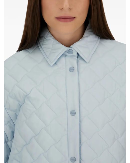 Herno Blue Ecoage Quilted Shirt Jacket