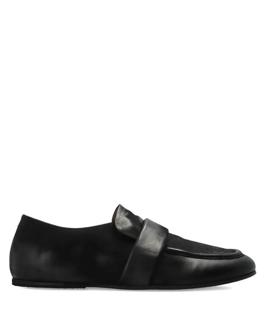 Marsèll Black Steccoblocco Strap-Detail Loafers for men