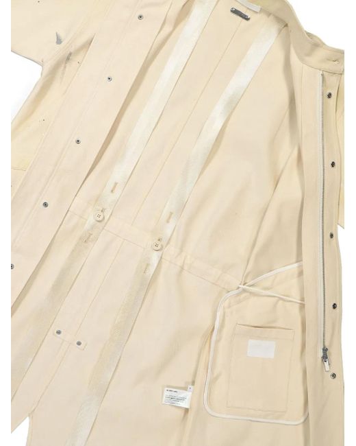 Helmut Lang Natural Paint Splatter-Effect Parka for men