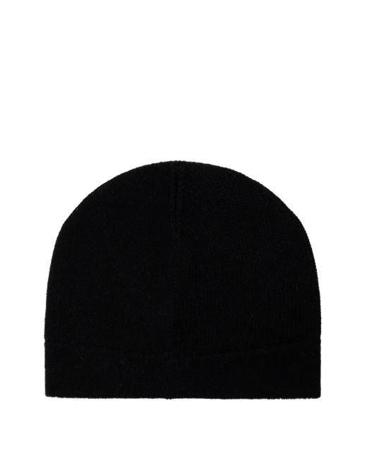 Moschino Black Logo-detail Beanie Hat