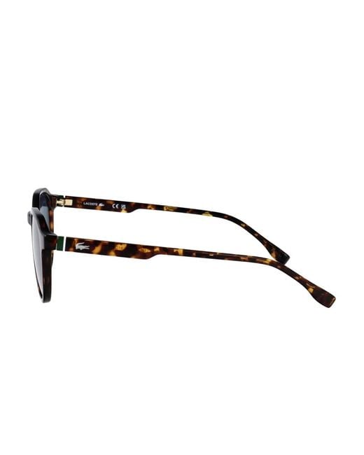 Lacoste Blue Havana Acetate Sunglasses for men