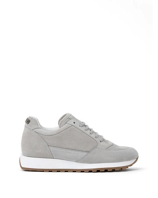 Peserico White Panelled Sneakers