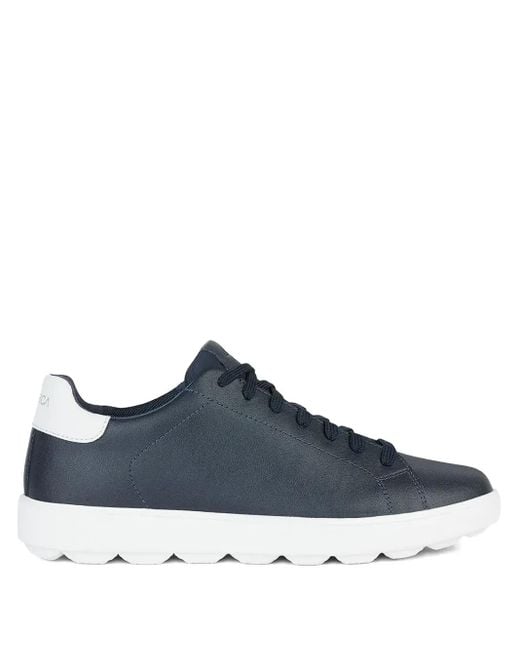 Spherica Ecub-1 Leather Lace-Up Sneakers Geox pour homme en coloris Blue