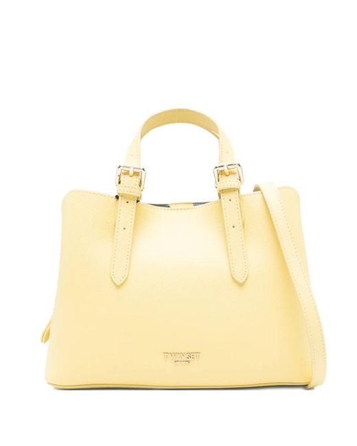Twinset Metallic Buckle-Detail Tote Bag