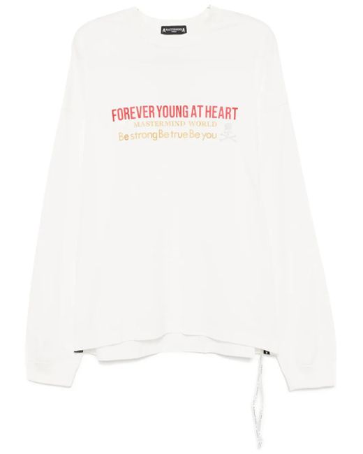メンズ MASTERMIND WORLD ロゴ Tシャツ White