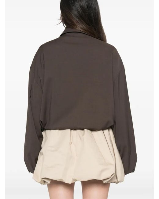Loewe Brown Logo-Embroidered Jacket