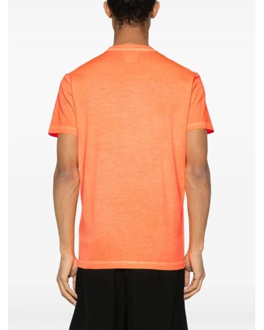 DSquared² Orange Cotton T-Shirt for men