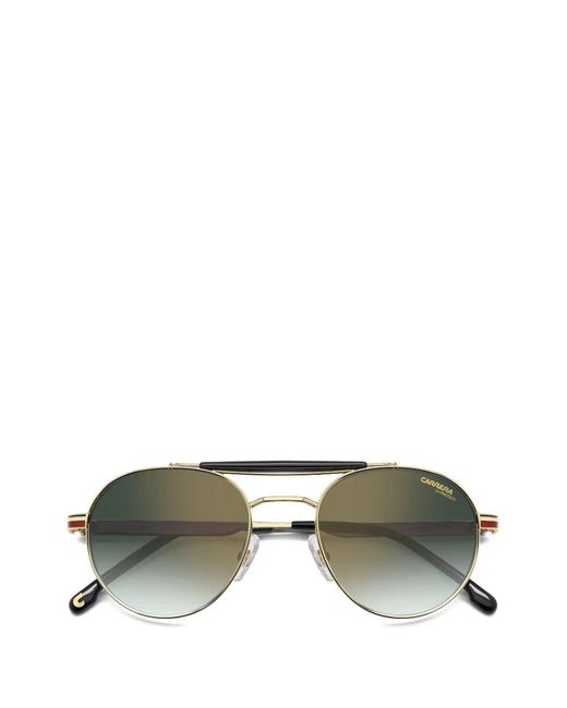 Carrera Green Striped Round-Frame Sunglasses for men