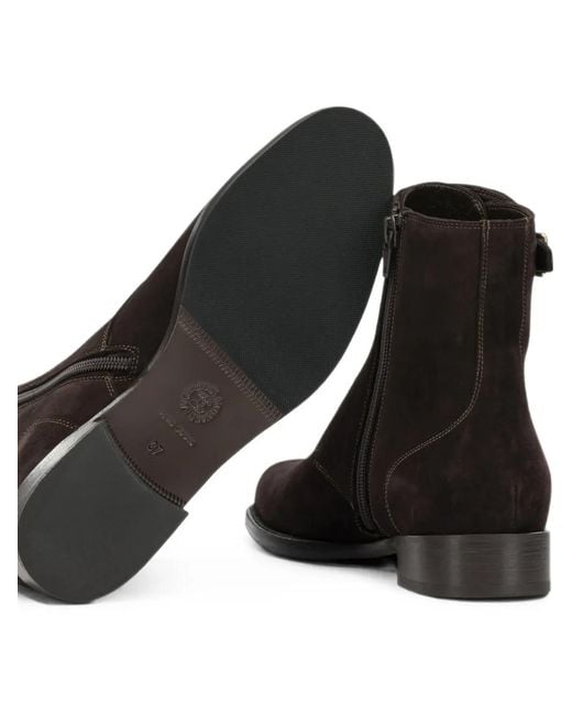 MARETTO® Black Buckle-Detail Ankle Boots