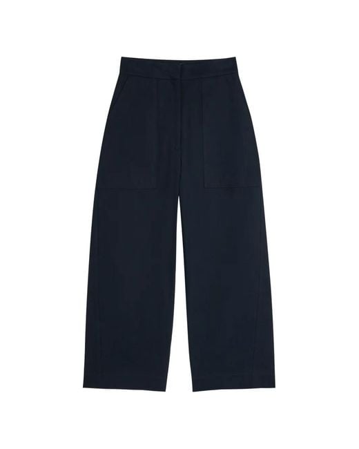 Studio Nicholson Blue Patch-Pocket Trousers
